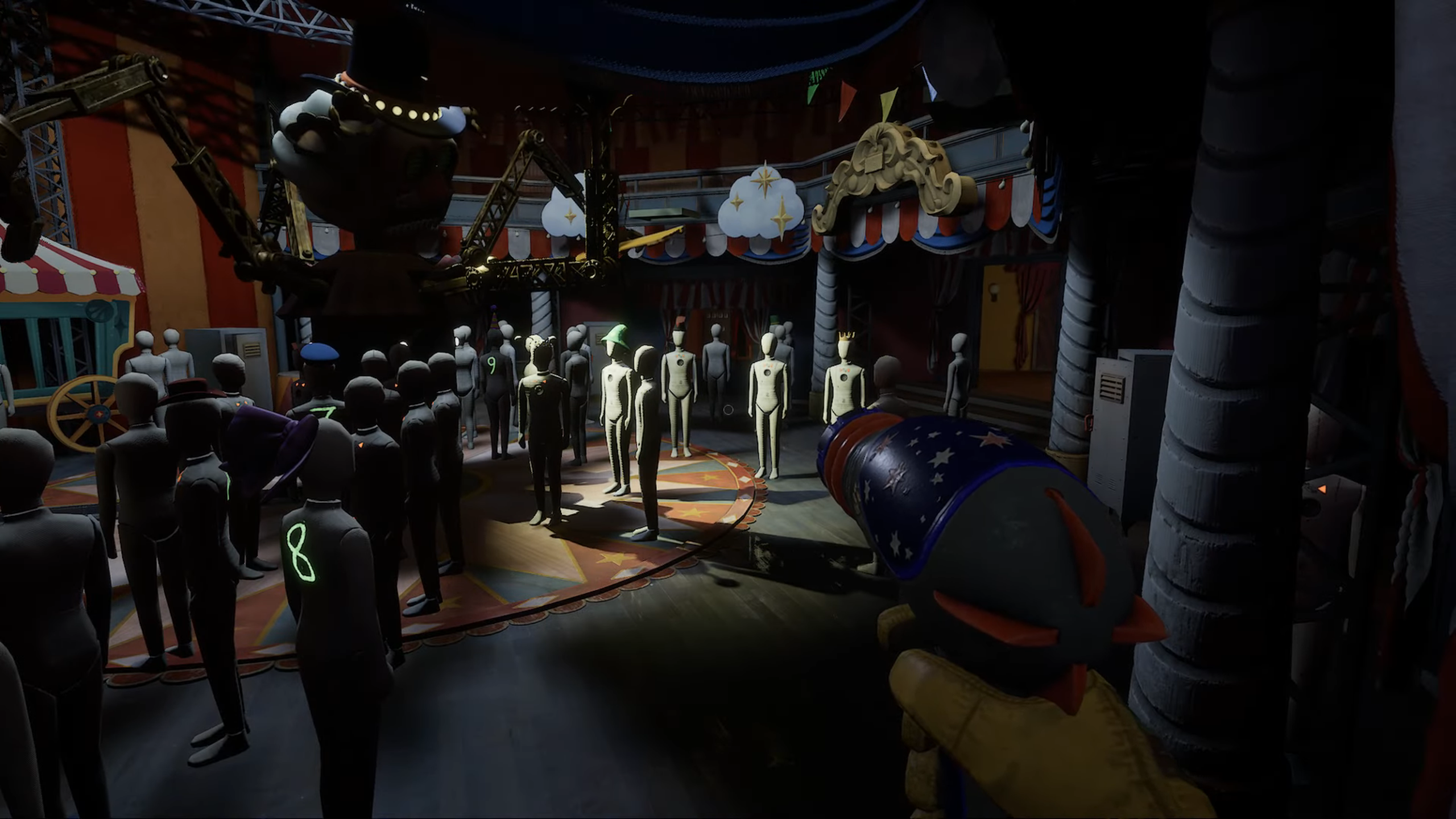 Big Top Mannequins (Image via Steel Wool Games | WoW Quests/YouTube)