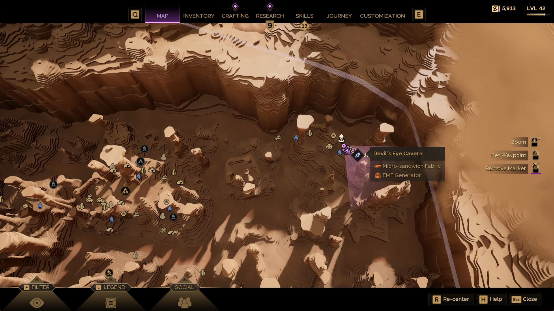 Cavern location map reference (Via game developers)