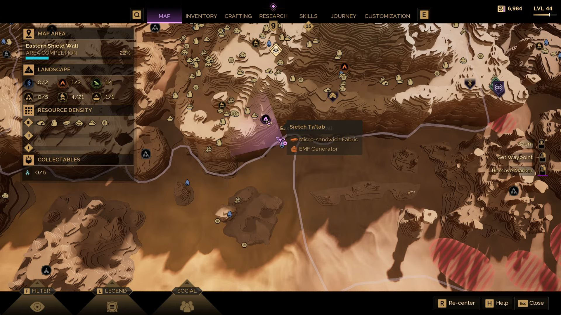 Eastern Shield Wall map marker