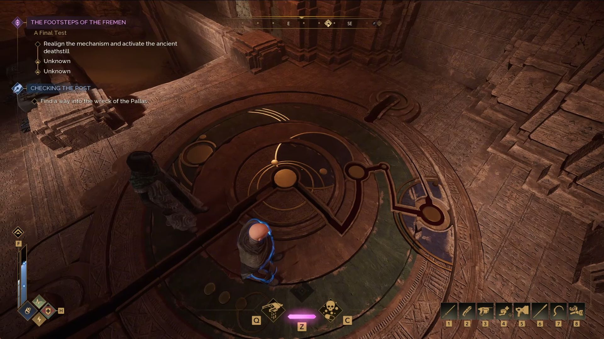 Circular platform puzzle