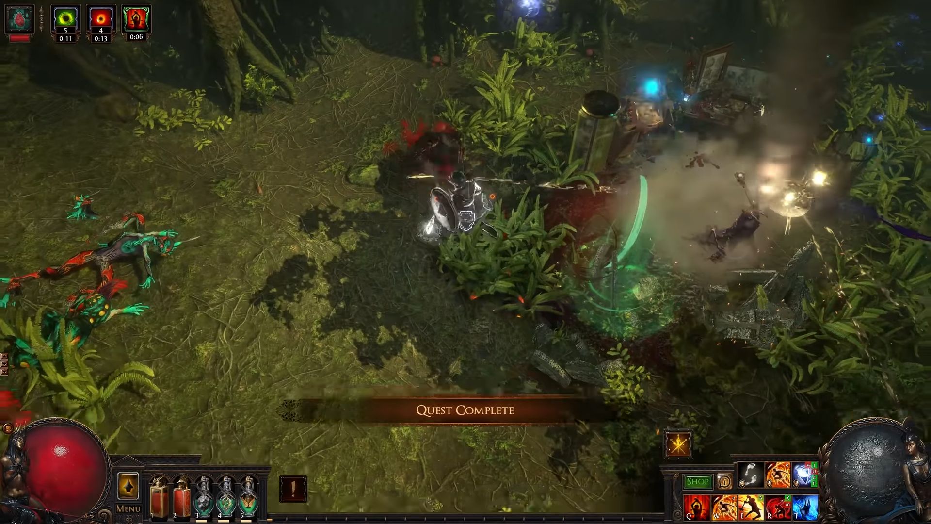 Path of Exile combat interface