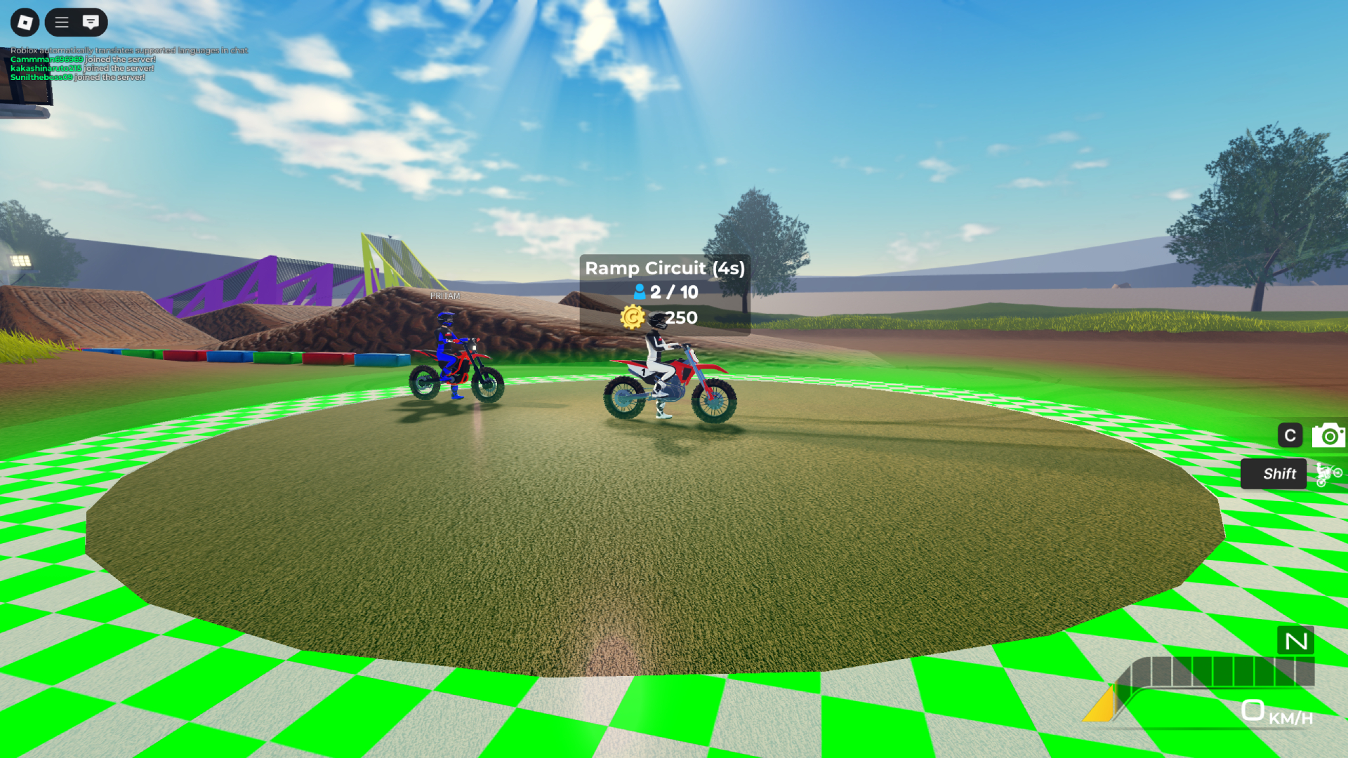 Race Initiation Point (Image via Roblox Corporation)