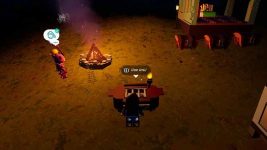 How to make a grill in LEGO Fortnite to cook food