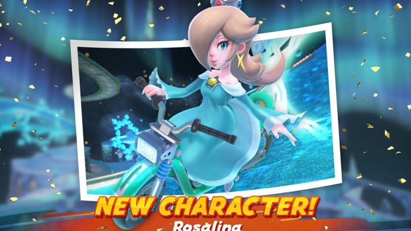 To unlock Rosalina in Mario Kart Wii, complete one of the following:  

Earn a 1-Star Rank or higher in all 8 Retro Cups at 150cc.  
Complete 50 races in VS Race mode (any engine class).  

Rosalina is also playable by default in Mario Kart 8 Deluxe.