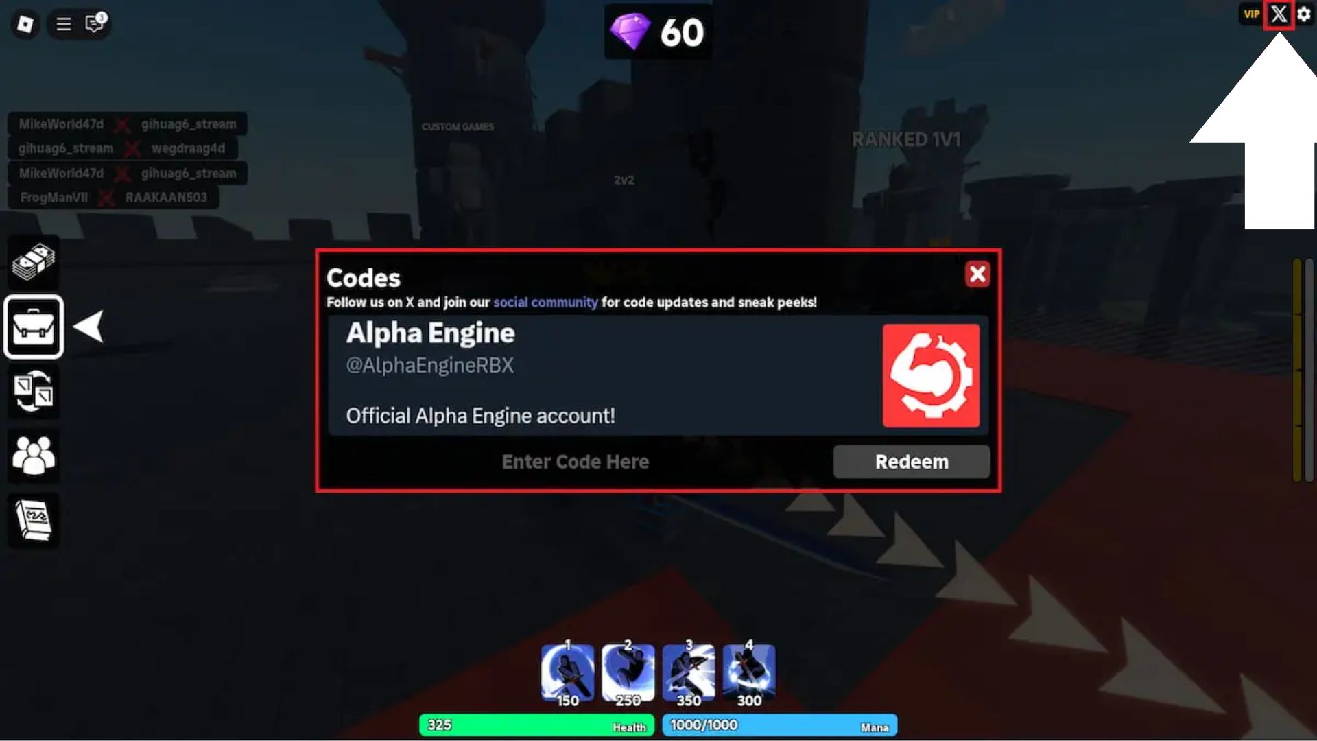 Redeem the codes here (Source: Roblox)