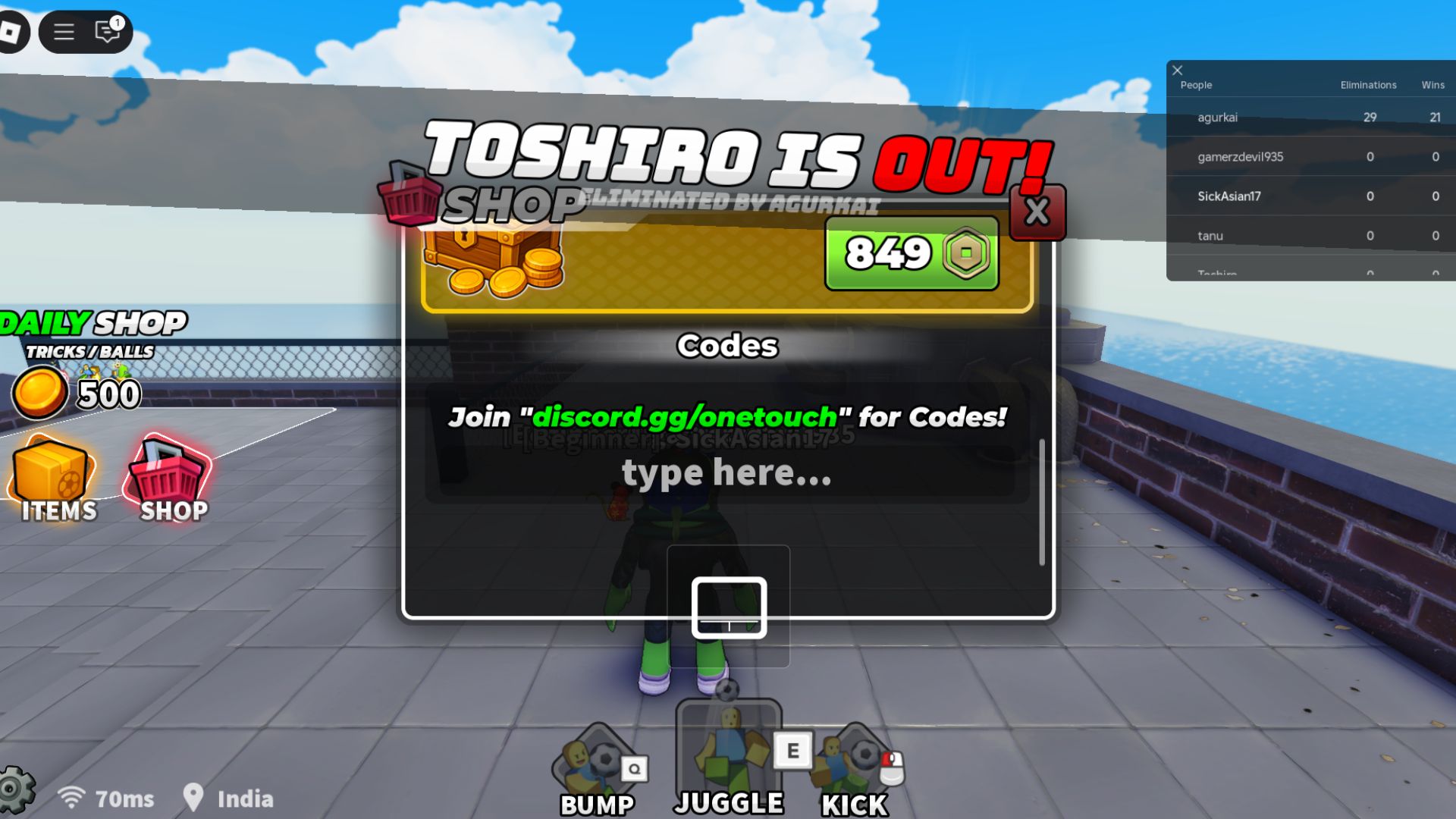 Redeem the codes here (Source: Roblox)