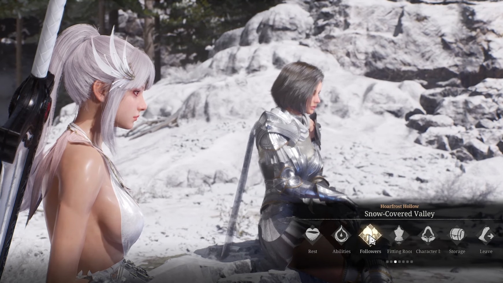Follower selection screen