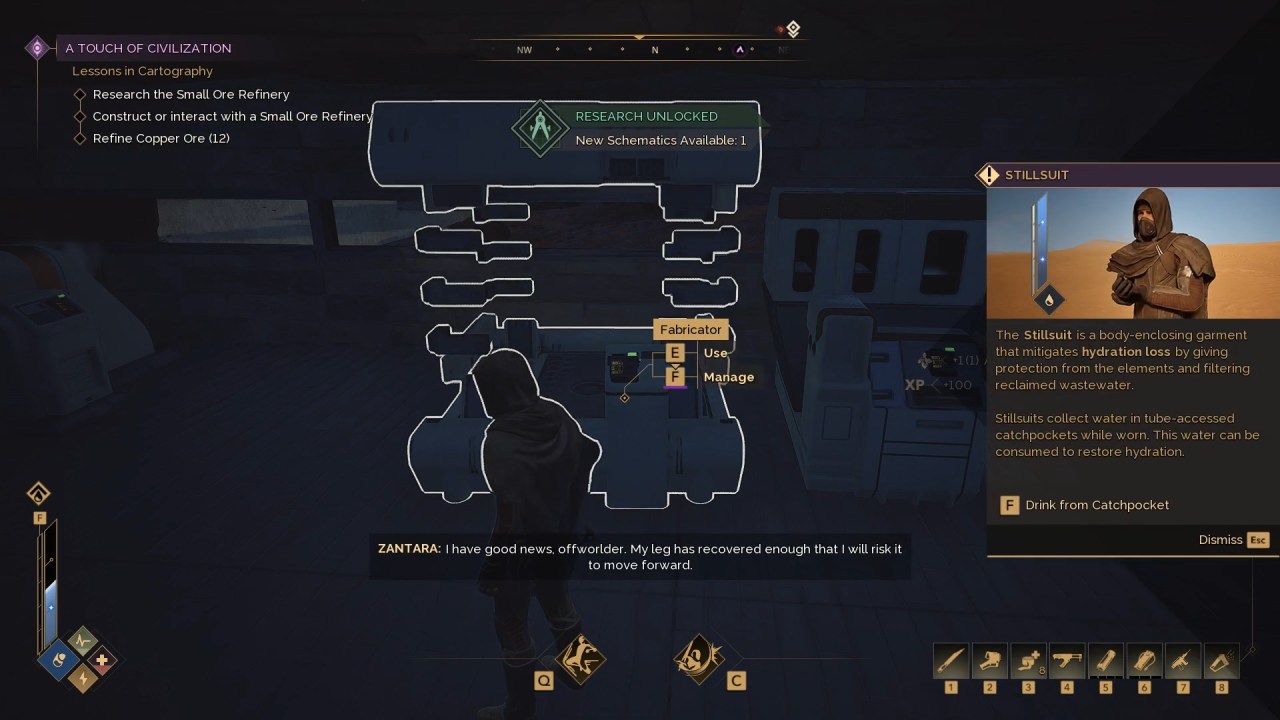 Dune: Awakening, Awakening Guide, How To Unlock and Craft Scavenger Stillsuit, PC, Gameplay, Screenshot