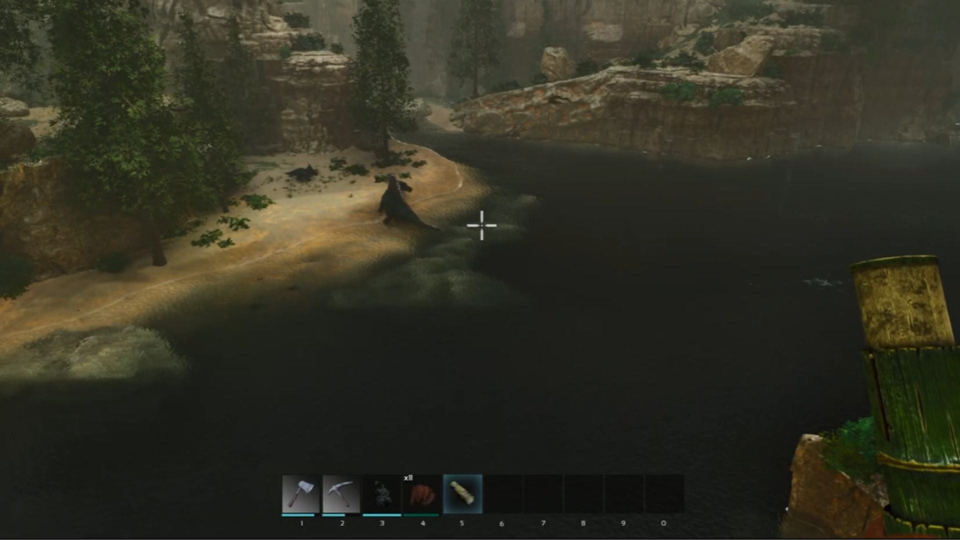 Aquatic Spino habitat visualization (Credit: Studio Wildcard)