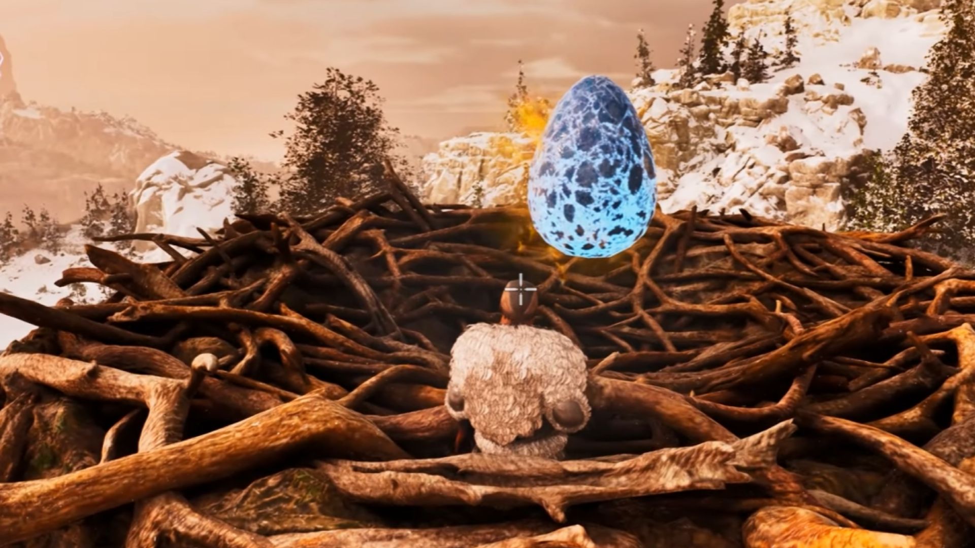 The egg will be in the nest (Source: Studio Wildcard, @HeRo2u2/YouTube)