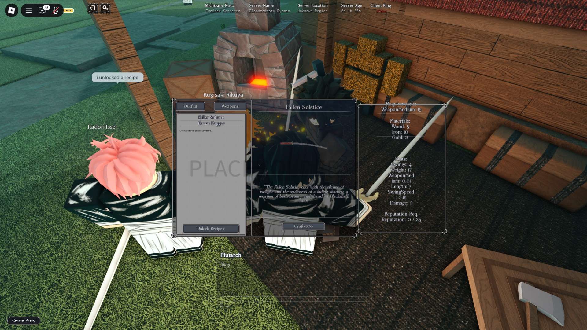 Crafting station
