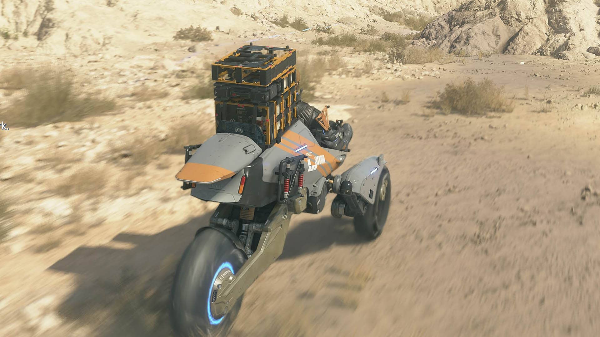 death stranding 2 sam driving tri cruiser in mexico