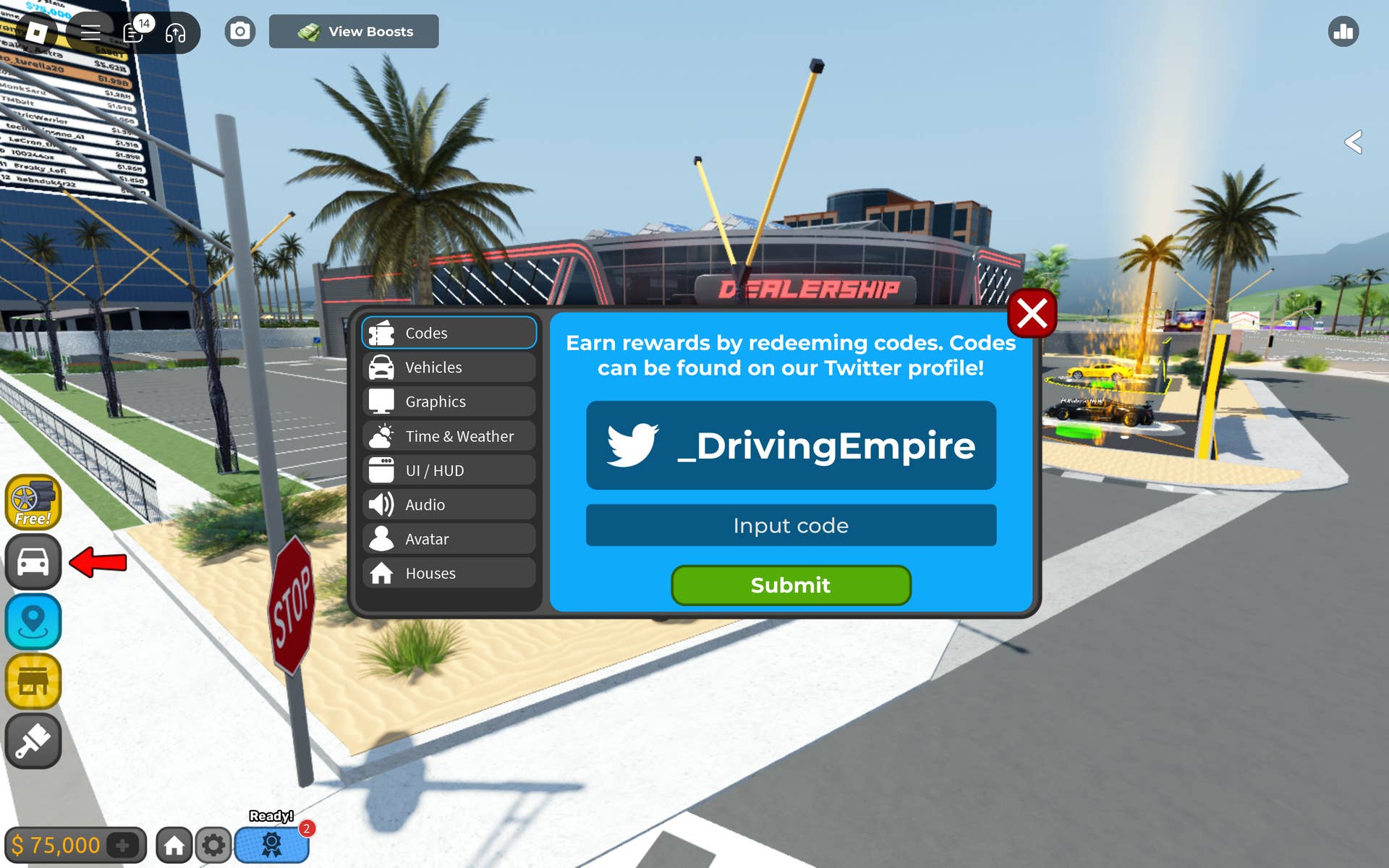 Reward activation interface overview