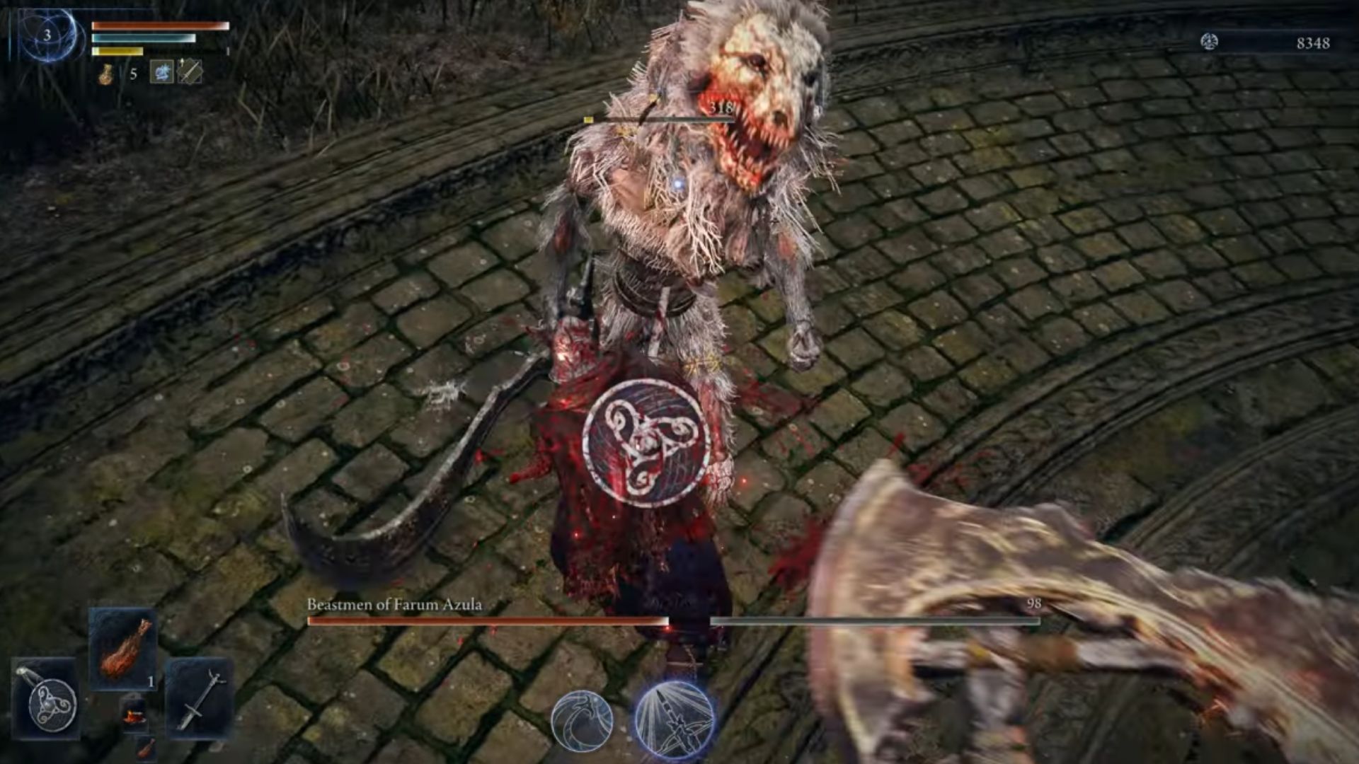 Strategic positioning against grouped enemies (Source: Bandai Namco Entertainment, MABtheGAME/YouTube)