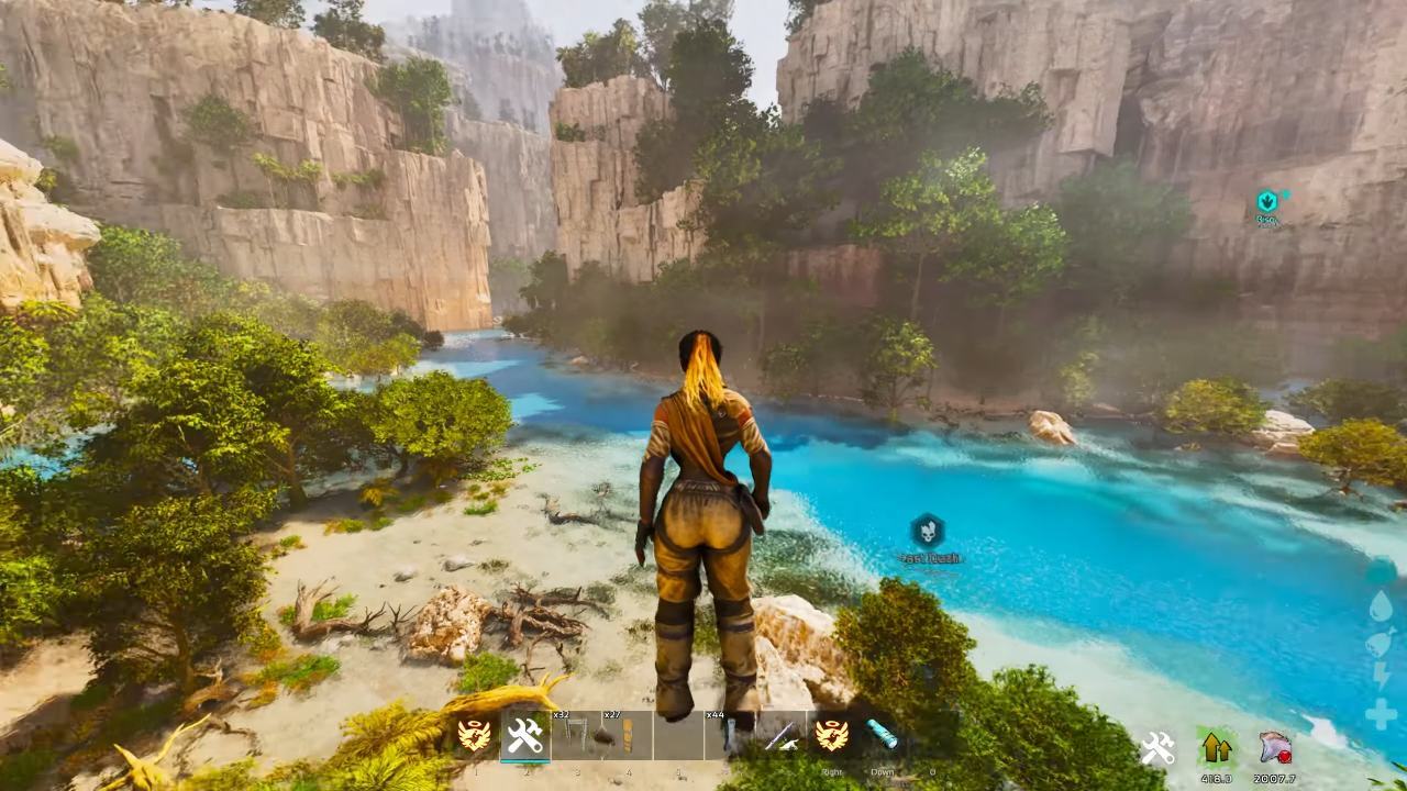 ARK Survival Ascended Guide, How To Find Griffins, Green Obelisk Region