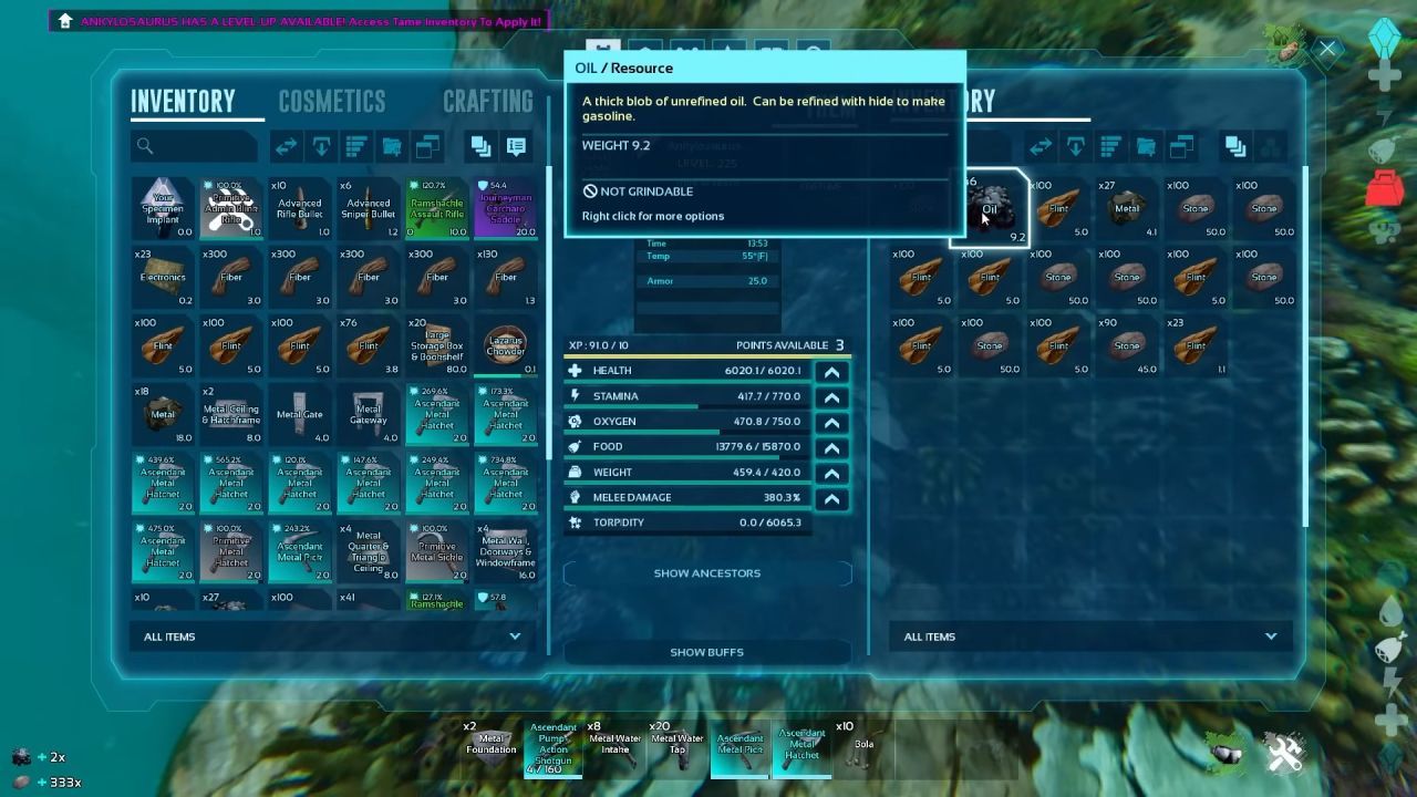 ARK Survival Ascended Guide, How To Get Lots of Oils, Advantages of this Method