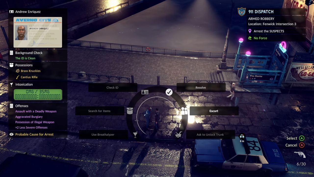 The Precinct, Precinct Guide, How To Arrest A-Z, PC, Gameplay, Screenshot