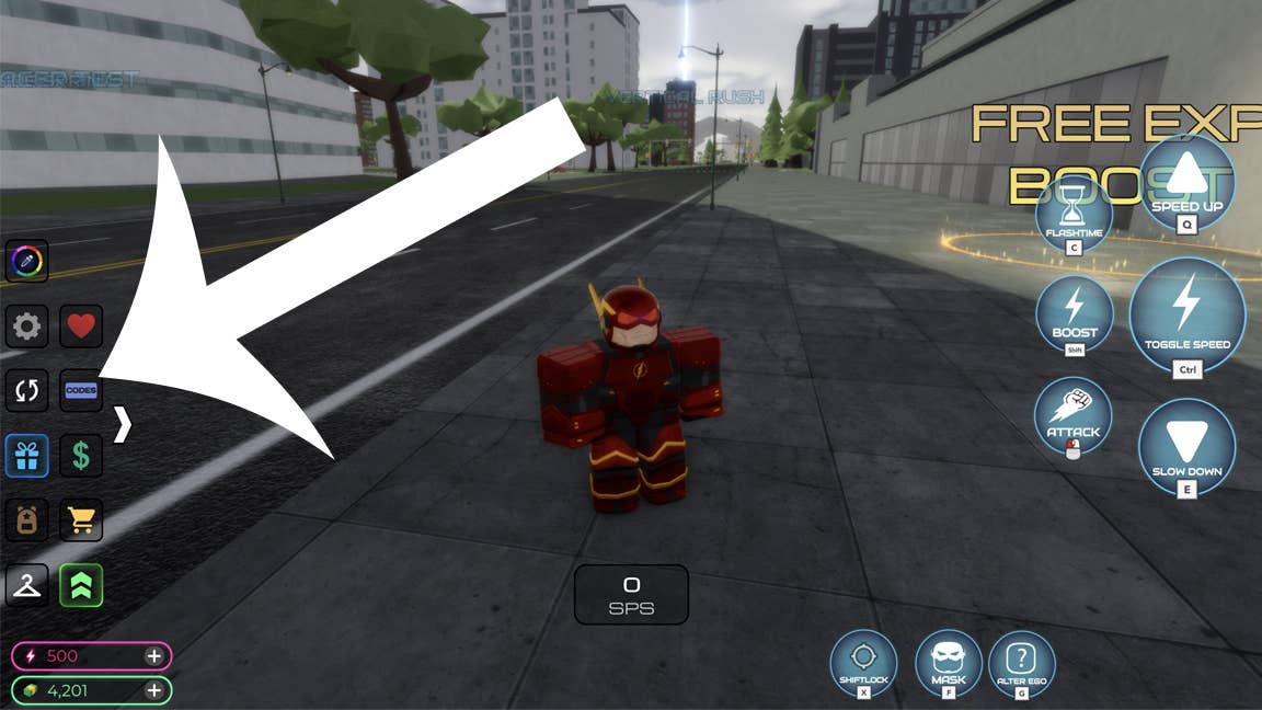 Codes interface location