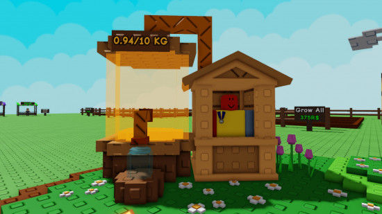 A screenshot showing the Honey Combpresser from the Bizzy Bee Grow a Garden event