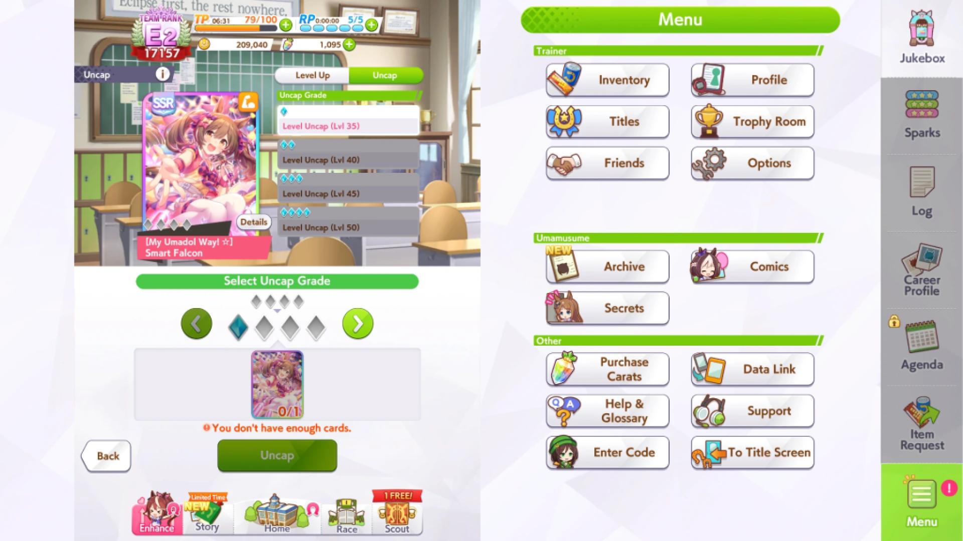 Interface for expanding companion potential limits