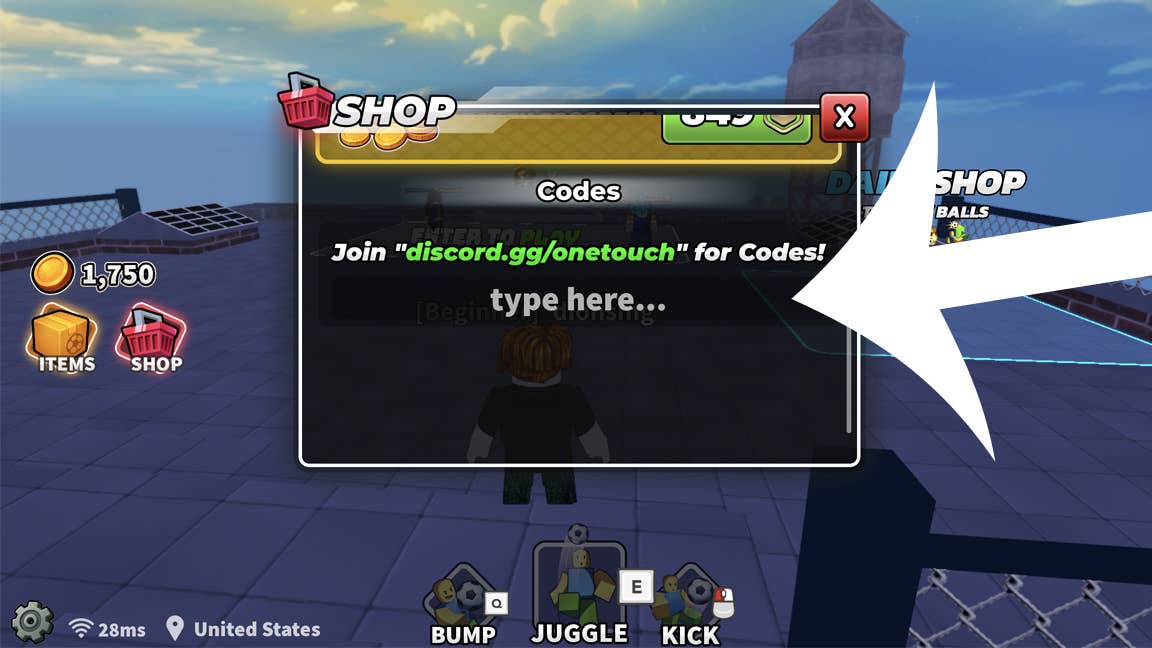 Visual guidance locating redemption interface