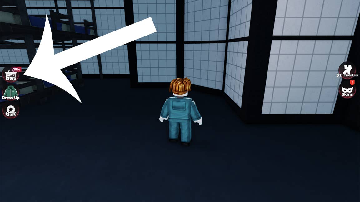 Navigation to Shop interface