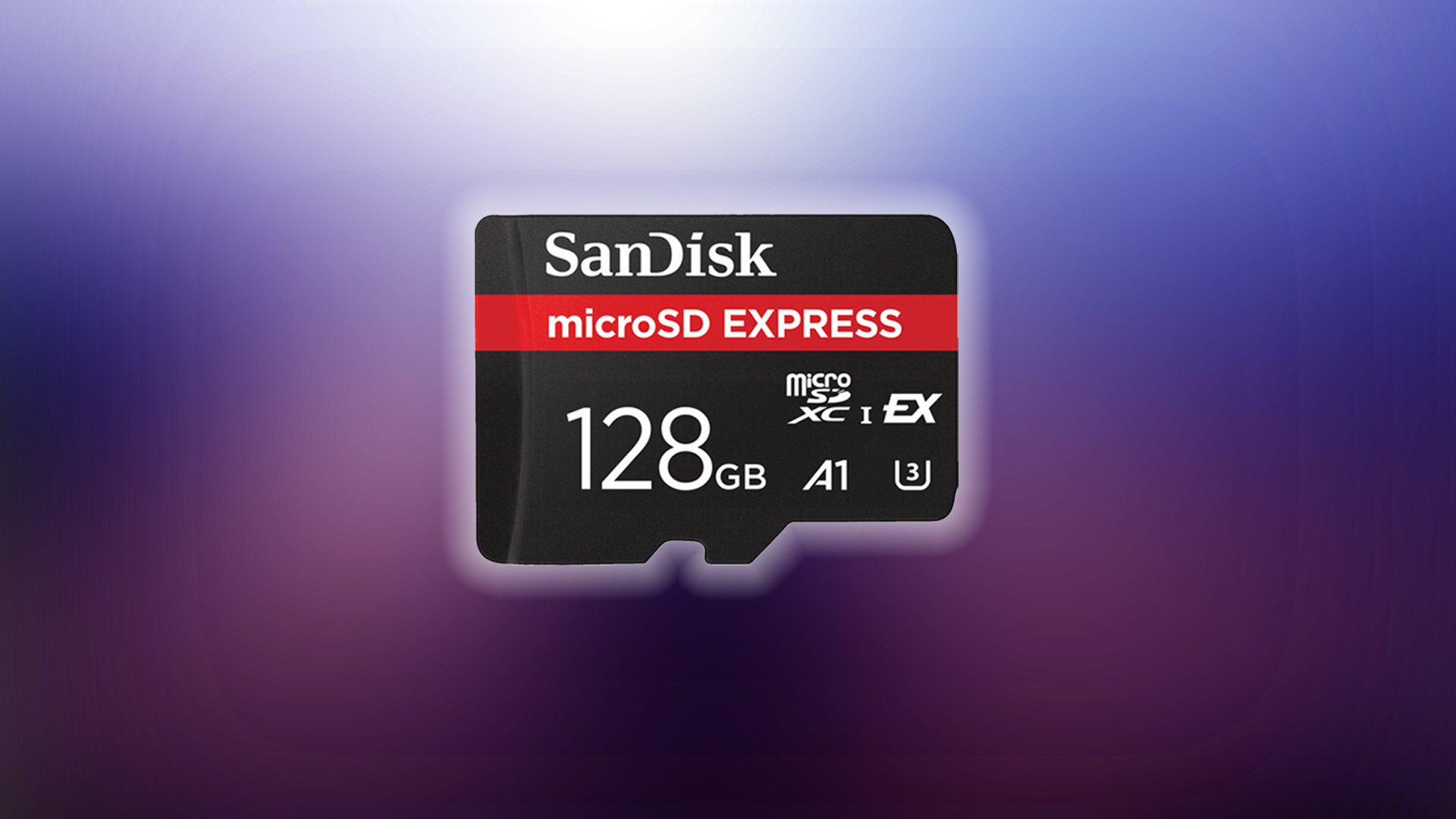 Image showing the 128GB Sandisk micro SD Express card (Image via B&H)