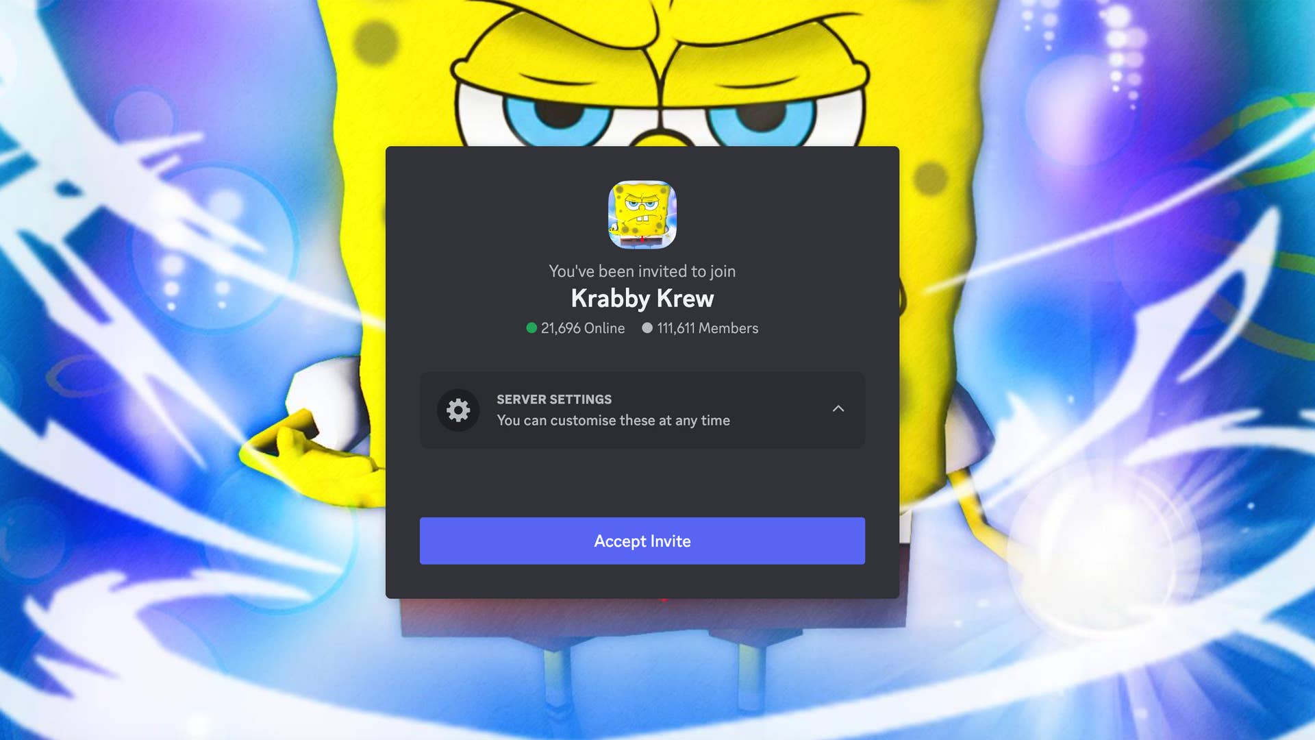 discord server invitation prompt