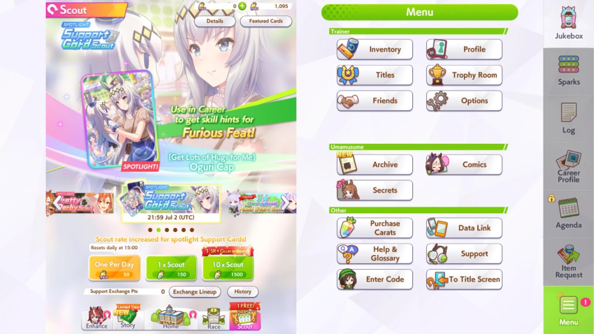 Featured recruitment promotions for specific companions