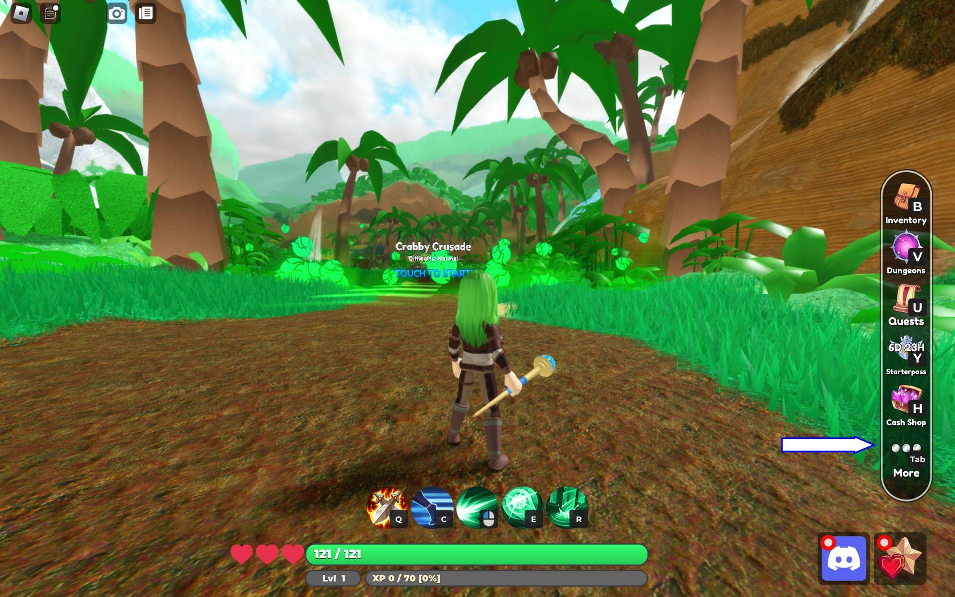 In-game interface navigation illustration