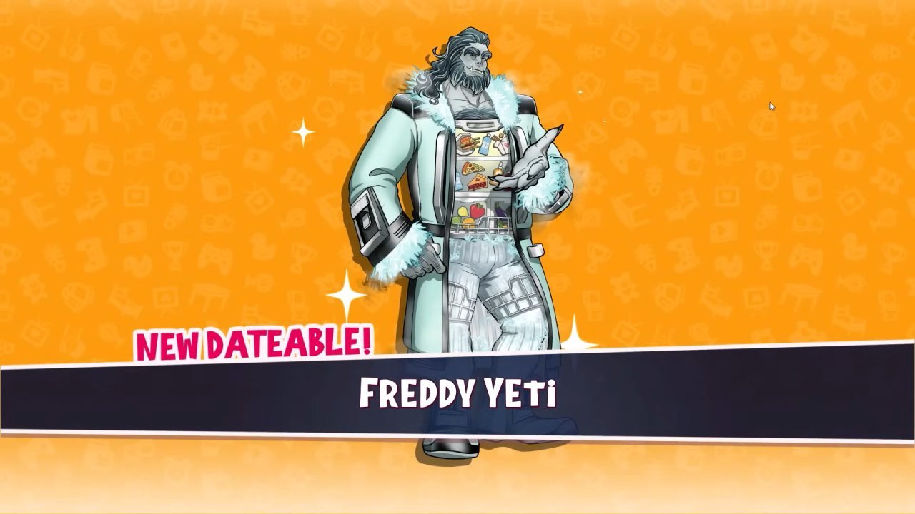 Date Everything! Guide, How To Romance Freddy Yeti, PC Gameplay Screenshot