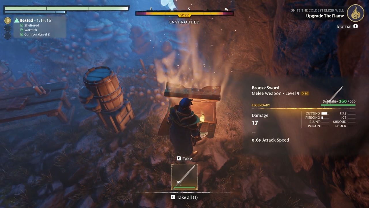 Enshrouded, PC, Gameplay, How To Unlock Universal Storage, Screenshot
