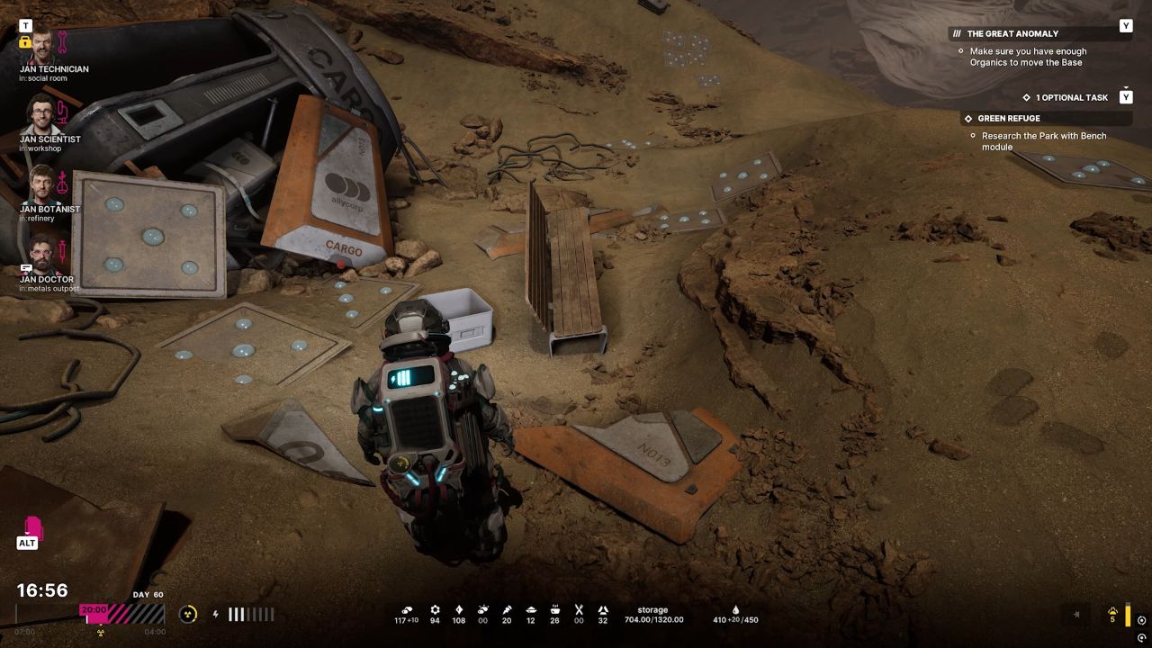 The Alters, PC, Gameplay, How to Finish the Green Refuge Optional Quest, Screenshot