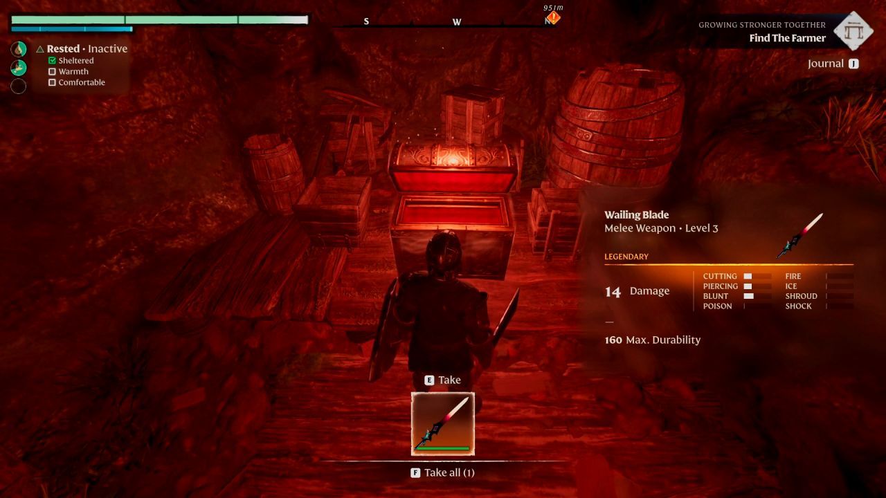 Enshrouded Guide, How to Find Wailing Blade, Loot Box, Claim Reward