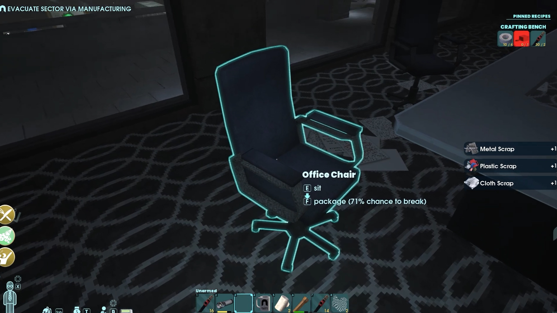 Office chairs and electronics yield valuable plastic components