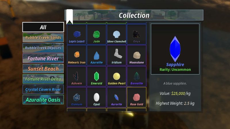 All Ore Locations in Prospecting Roblox [Complete Minerals List]