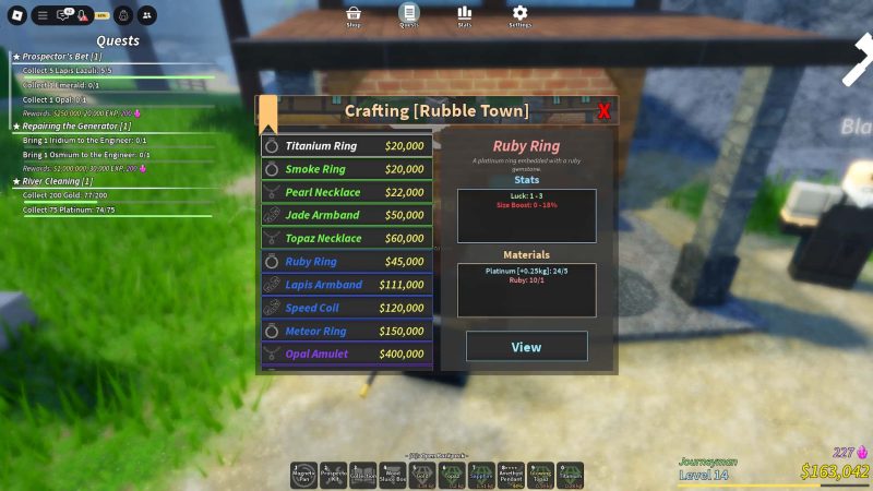 Complete Roblox Crafting Guide for Prospecting [Volcano Update]