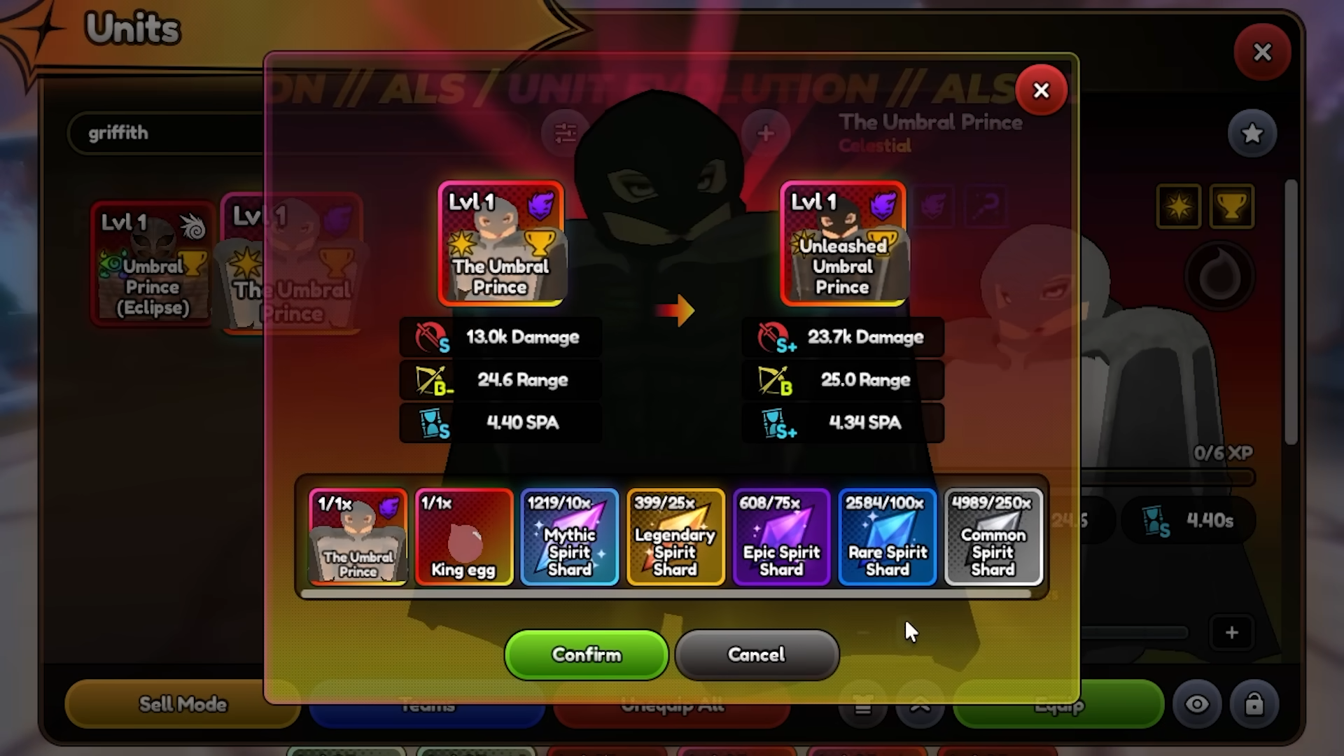 Umbral Prince Evolution Pathway