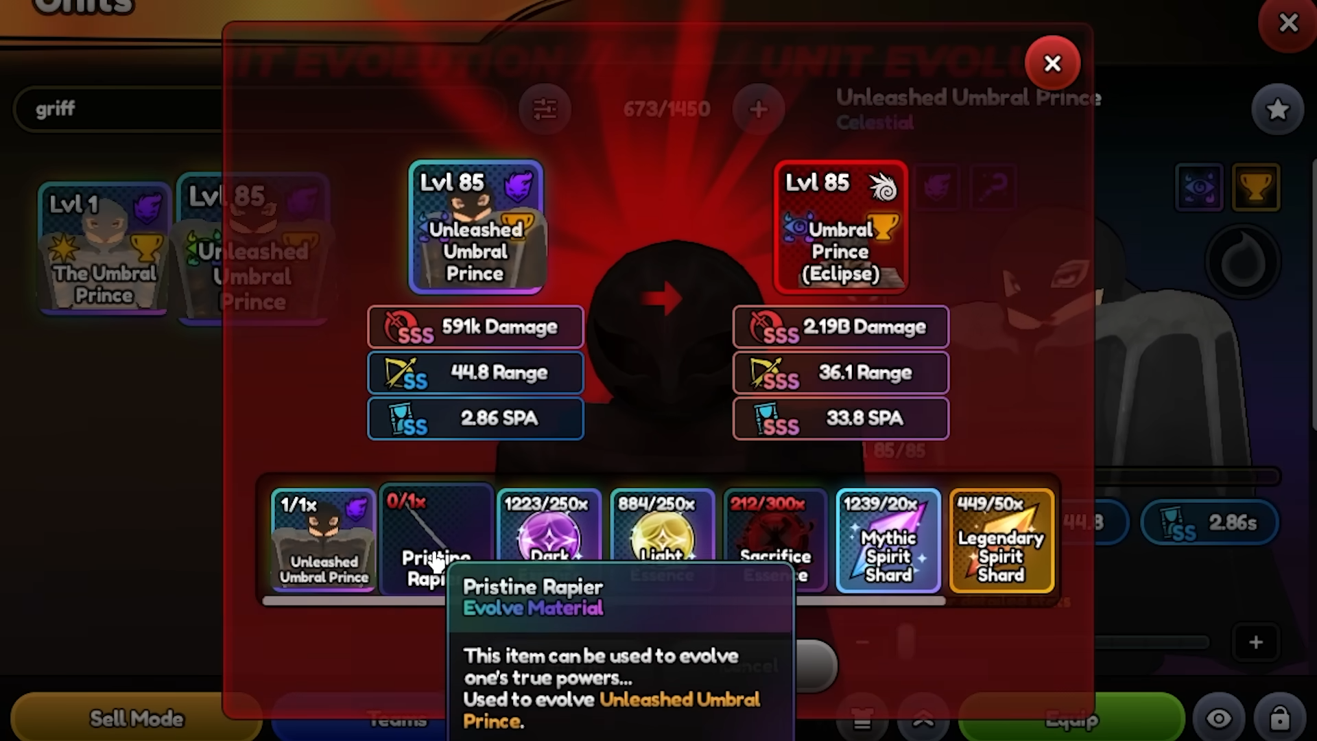 Final Evolution Criteria