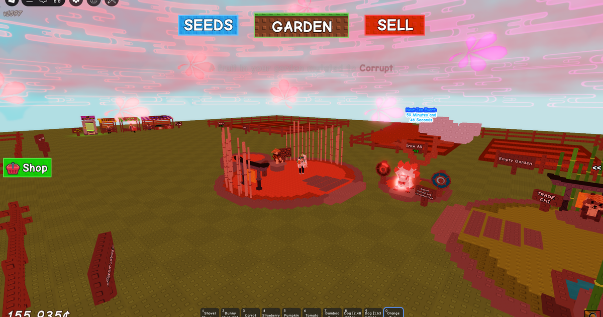 Corrupted update in Grow a Garden