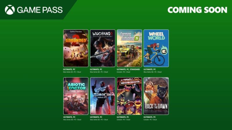 Grounded 2, Wuchang: Fallen Feathers, RoboCop: Rogue City, Wheel World, and More Arrive on Xbox Game Pass in July 2025