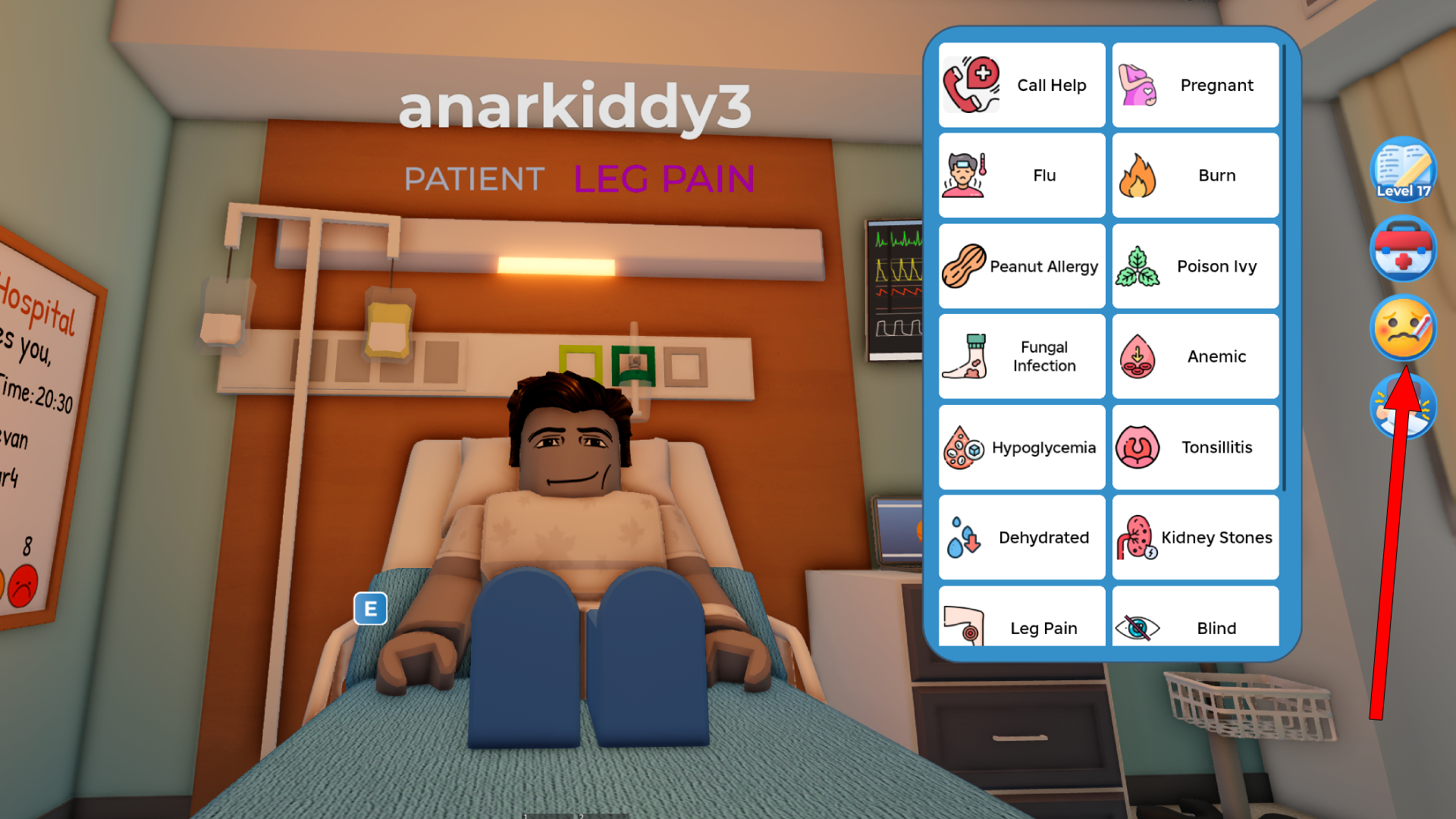 How to assign Status (Image via Roblox)