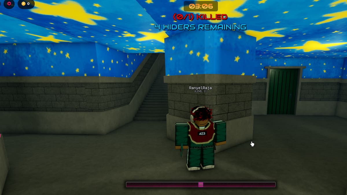 A player standing as a Seeker