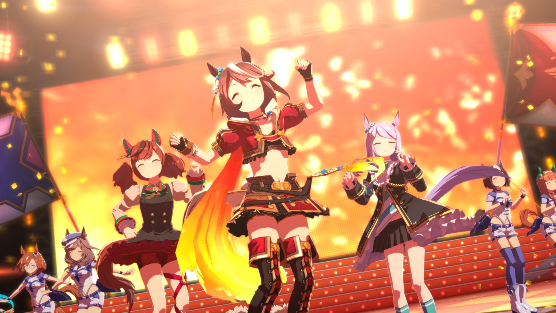 Random spark triggers after victories (Image via Cygames)