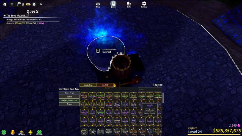 Roblox Prospecting Enchants & Tier List Guide [Volcano Update]