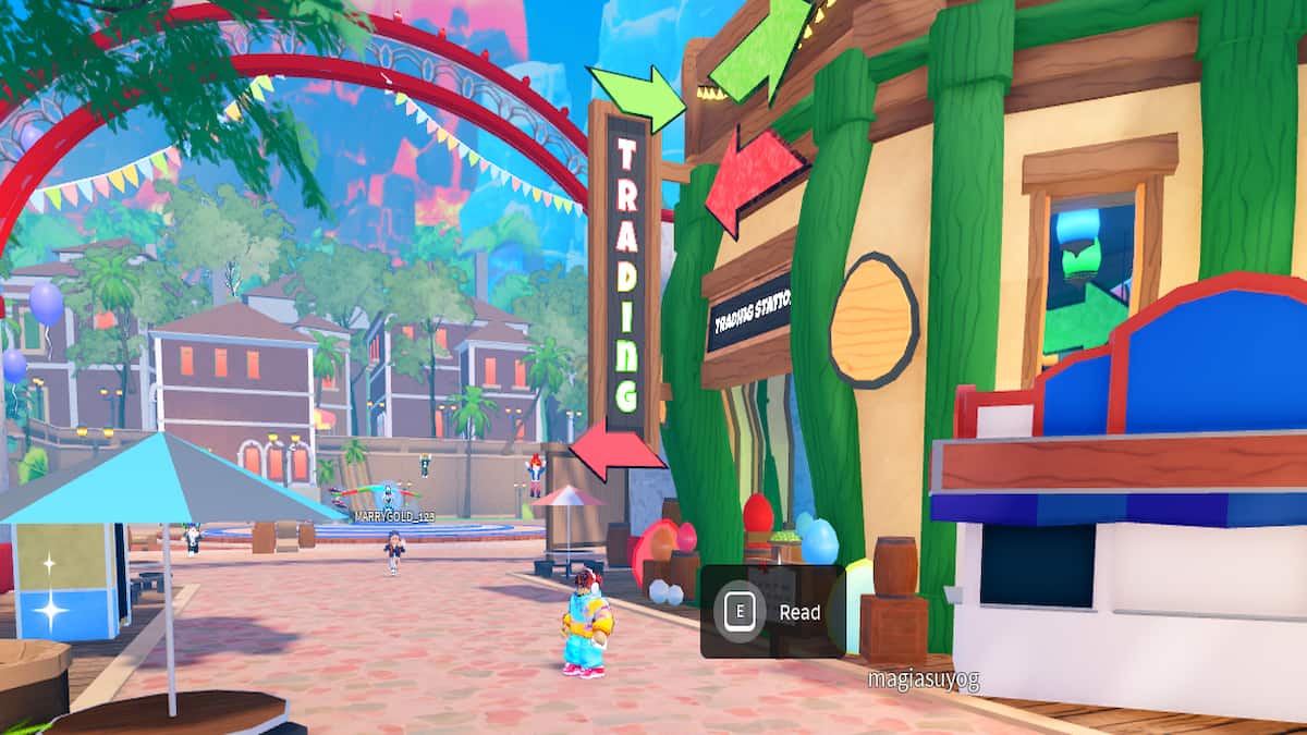 The Central Trading Station in Roblox The Hatch