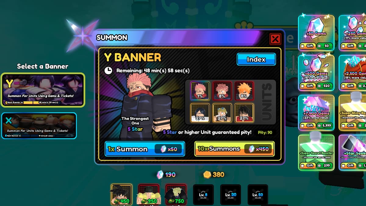 Summon in All Star Tower Defense X - Roblox
