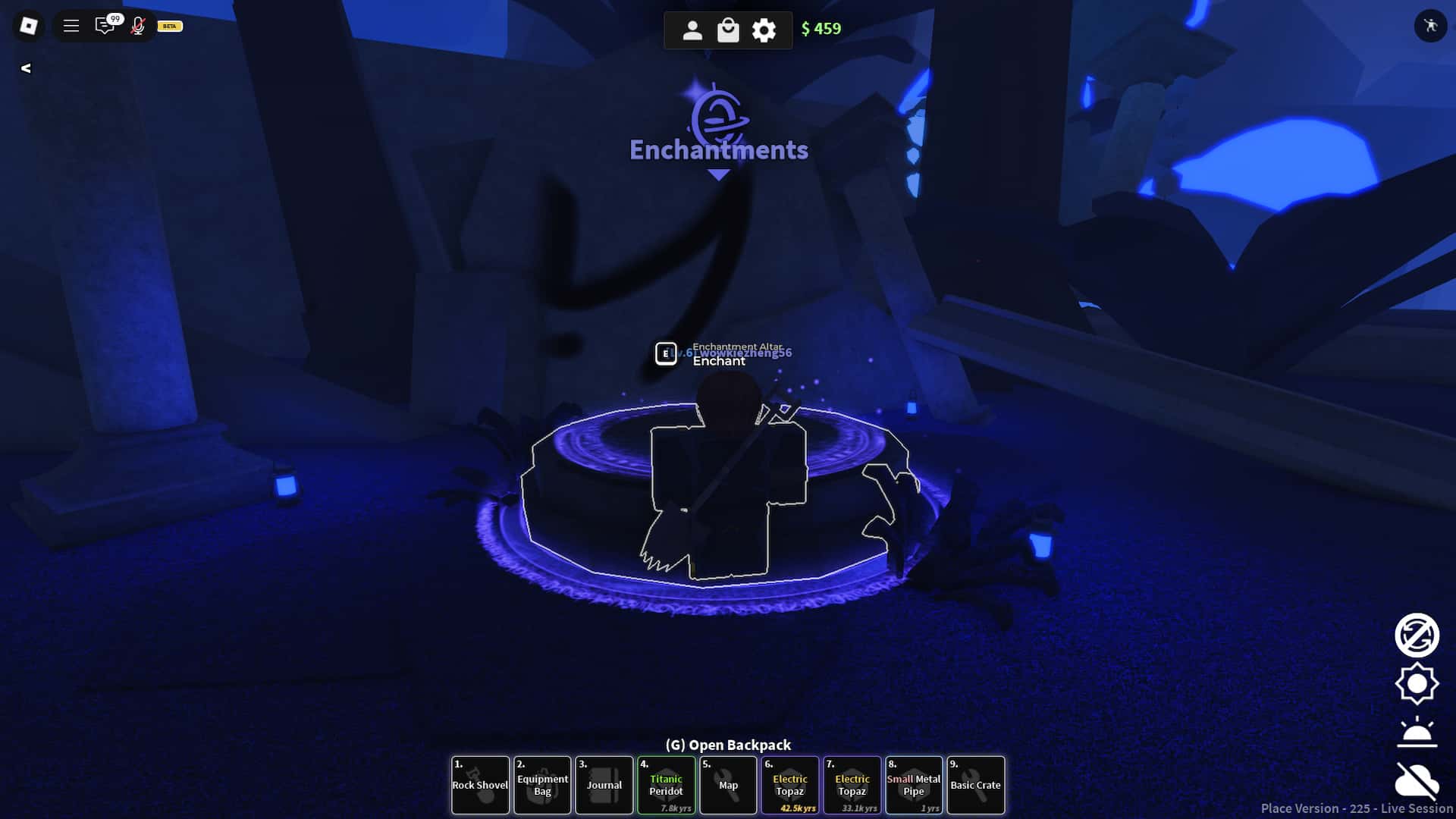 Roblox DIG Enchantment altar location