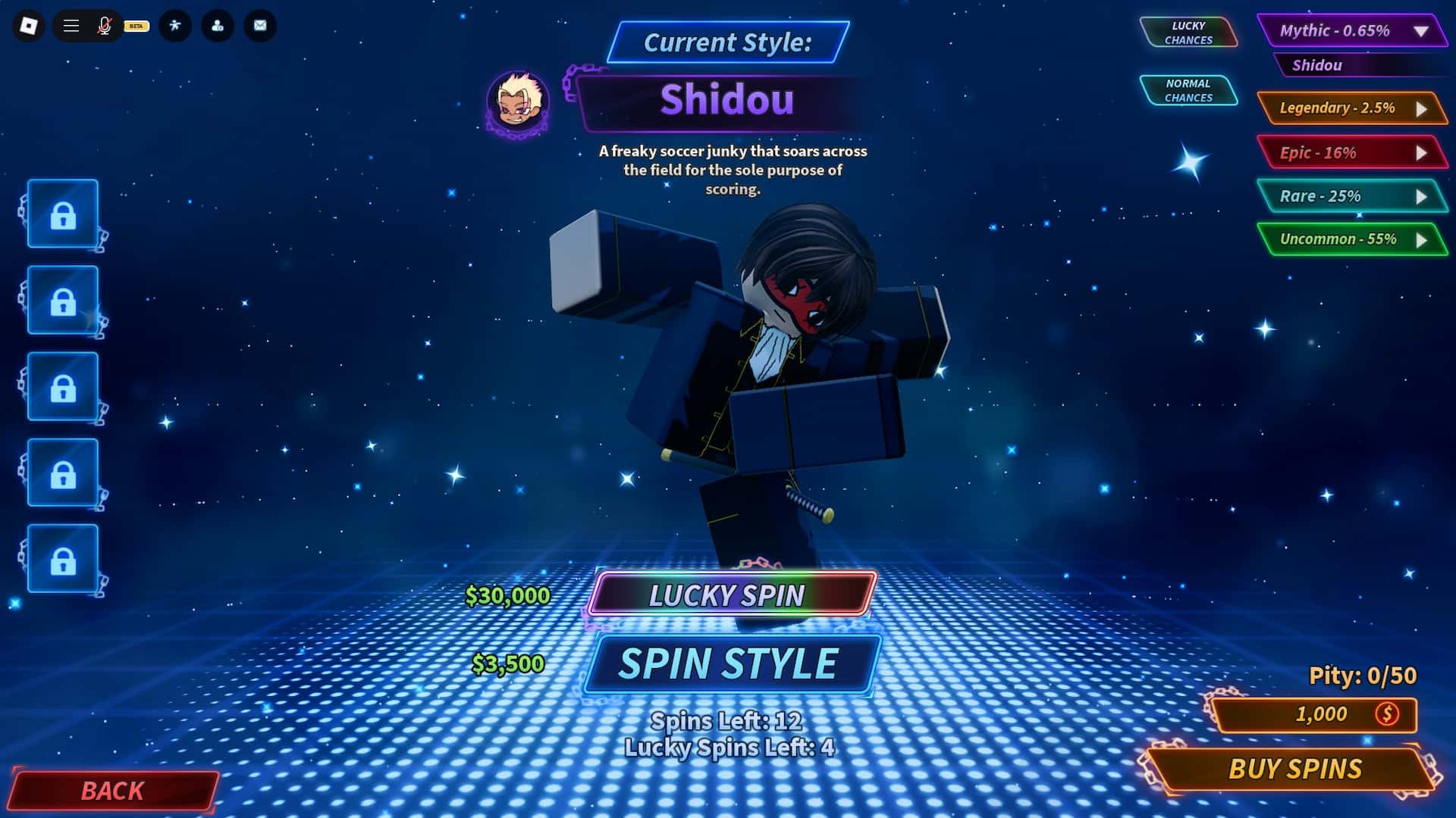 Reroll interface demonstration