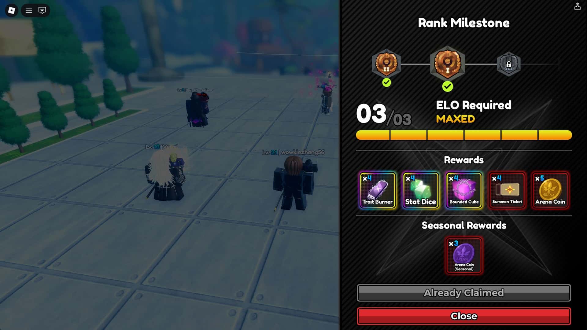 Competitive reward structure visualization